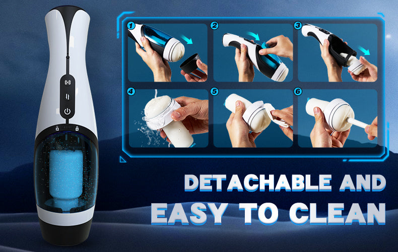 Automatic 4 Telescopic Vagina Masturbator with Voice Mode