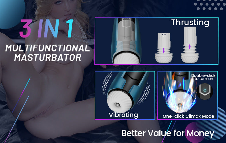 Starlight 5 Thrusting & Vibrating Oral Sex Male Masturbator