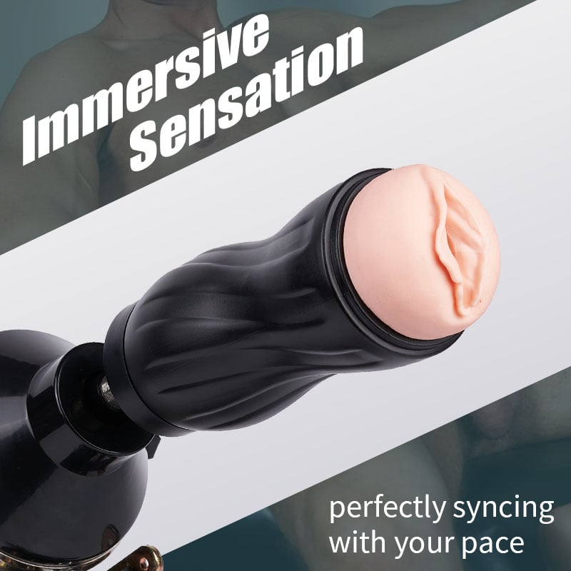 Sex Machine with 7 Attachments Dildos & Masturbator Cup 80° Adjustable Climax Engine