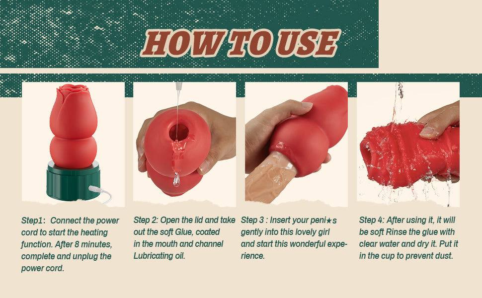 Rose Heating Male Masturbator