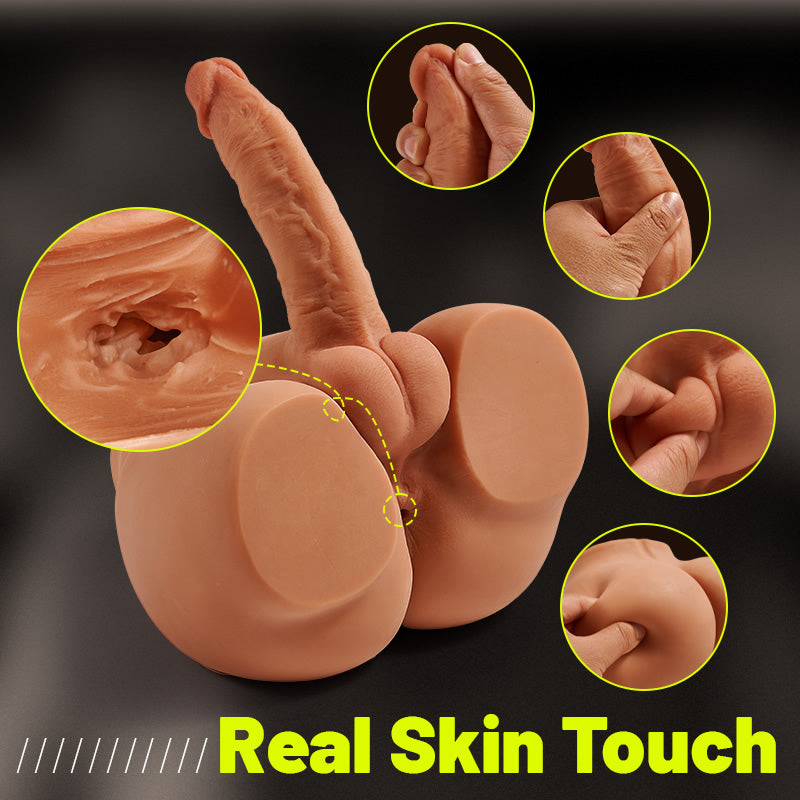 Unisex Doll Huge & Flexible Dildo with Abdominal Muscles and Tight Anal for Solo Couples Sex Fun