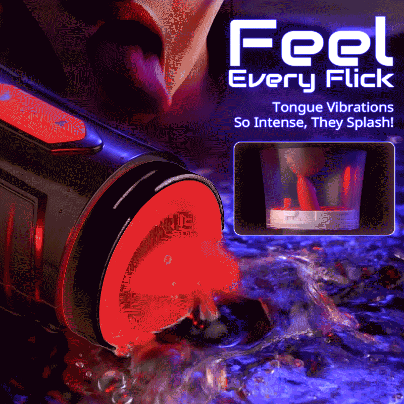 [Partner Play] LickMe Phone Holder 4 Suction 7 Tongue-Licking Voice Function Masturbator