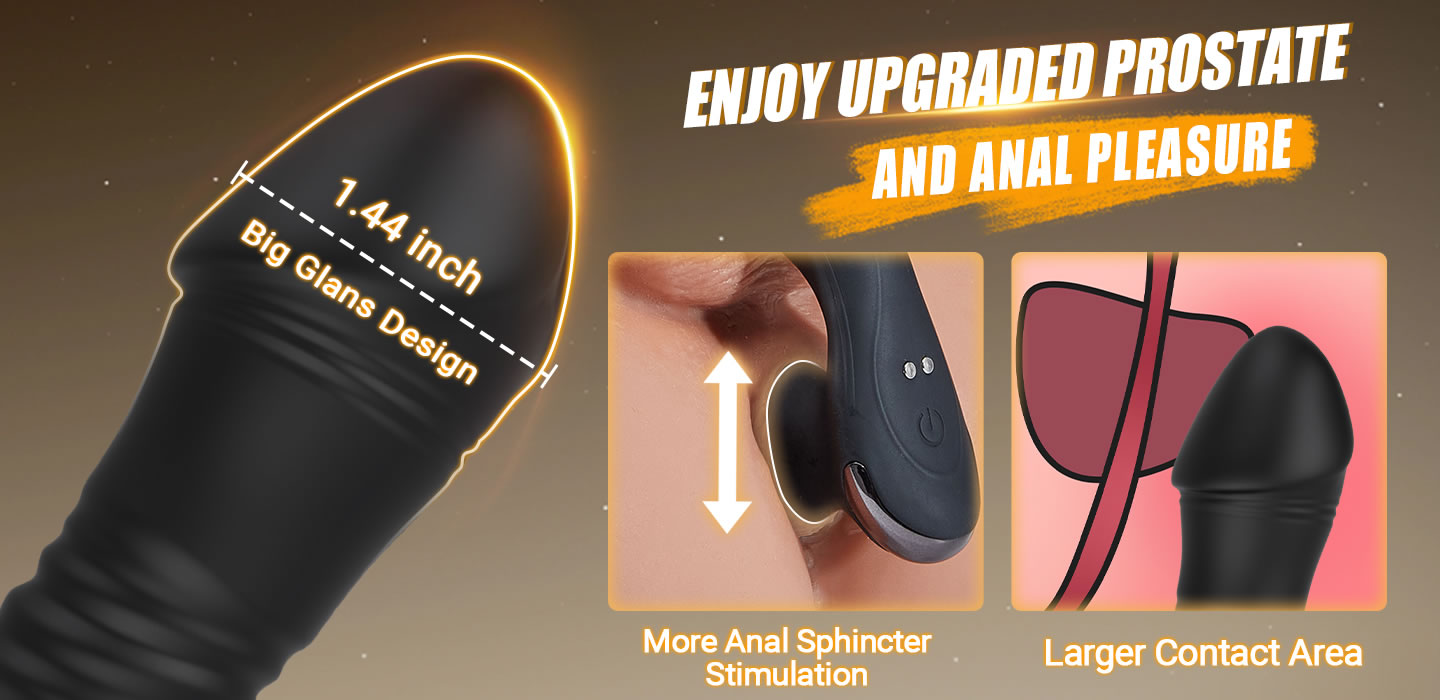 【50% OFF】SPY 8 Telescopic Vibration Anal Vibrator Prostate Massager 1.44 Inch for Skilled Player