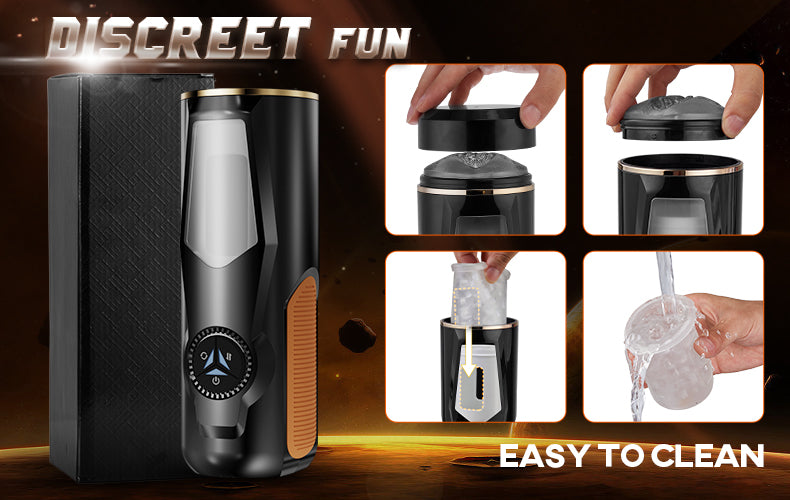 Dylan Vulva Mouth 5 Thrusting Rotating 2 in 1 Automatic Masturbator