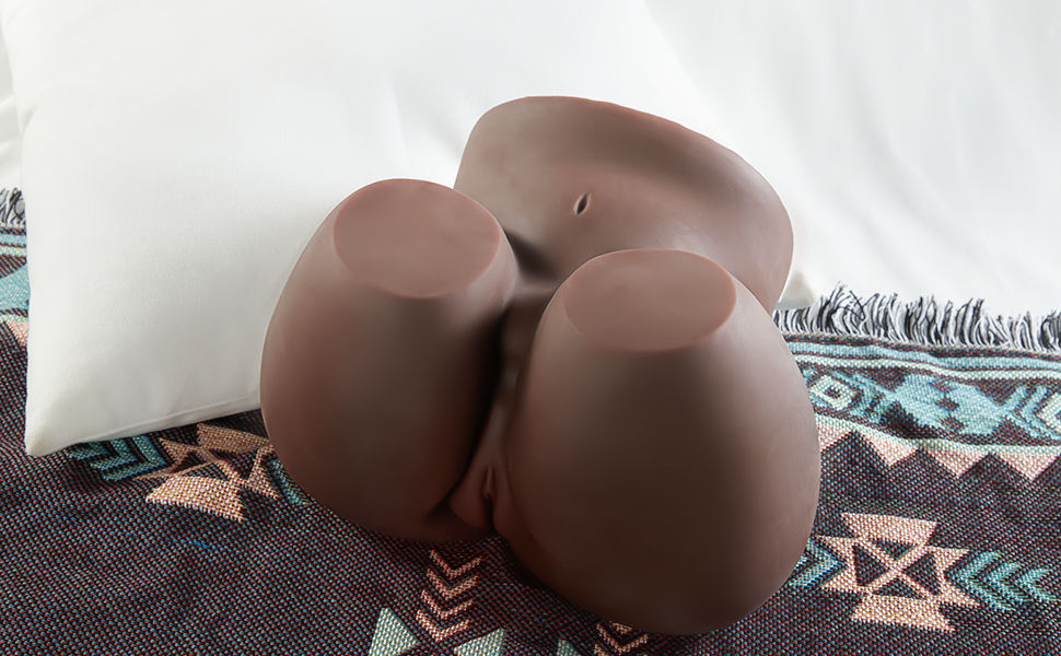 Ebony - Hip Brown Black 1:1 Size Realistic Masturbator 12.13Lbs