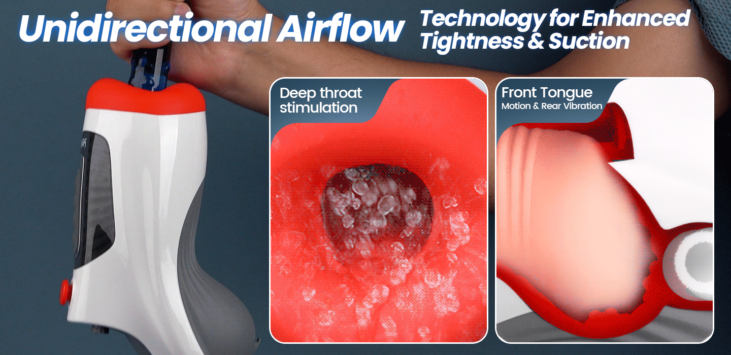 Leten 10 Vibration Deep Throat Air Control Vacuum Sucking Blowjob Masturbator