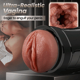 [7 Days! Free Delivery] Challenger - 10 Vibrations  5 Suctions  Ultra-Realistic Vagina  Simulated Masturbator