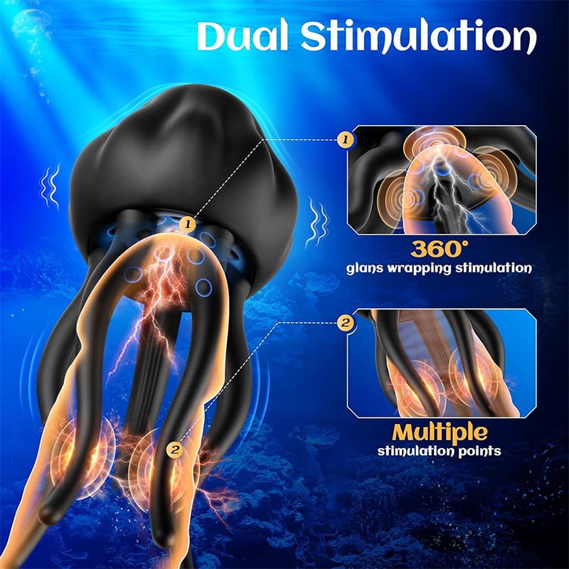 10 Vibrating Modes Wrapping Tentacle Male Vibrator
