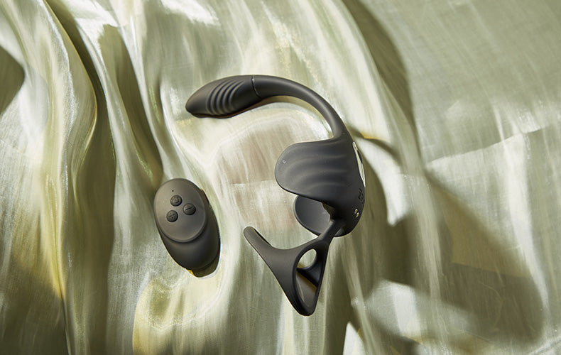 Upgraded Vibrating Cock Ring with Anal Plug