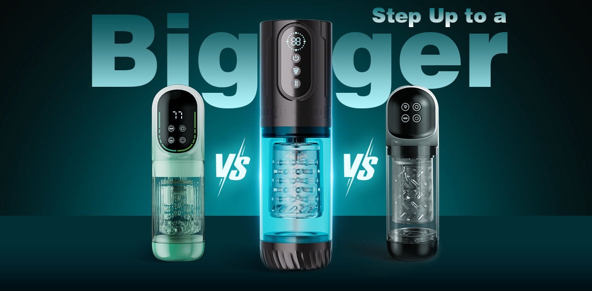 Hunter - Perfect For Larger Sizes 9 Thrusting & Rotating 9 Suction Male Masturbator