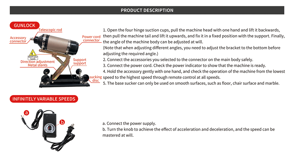 Sex Machine with 7 Attachments Dildos & Masturbator Cup 80° Adjustable Climax Engine
