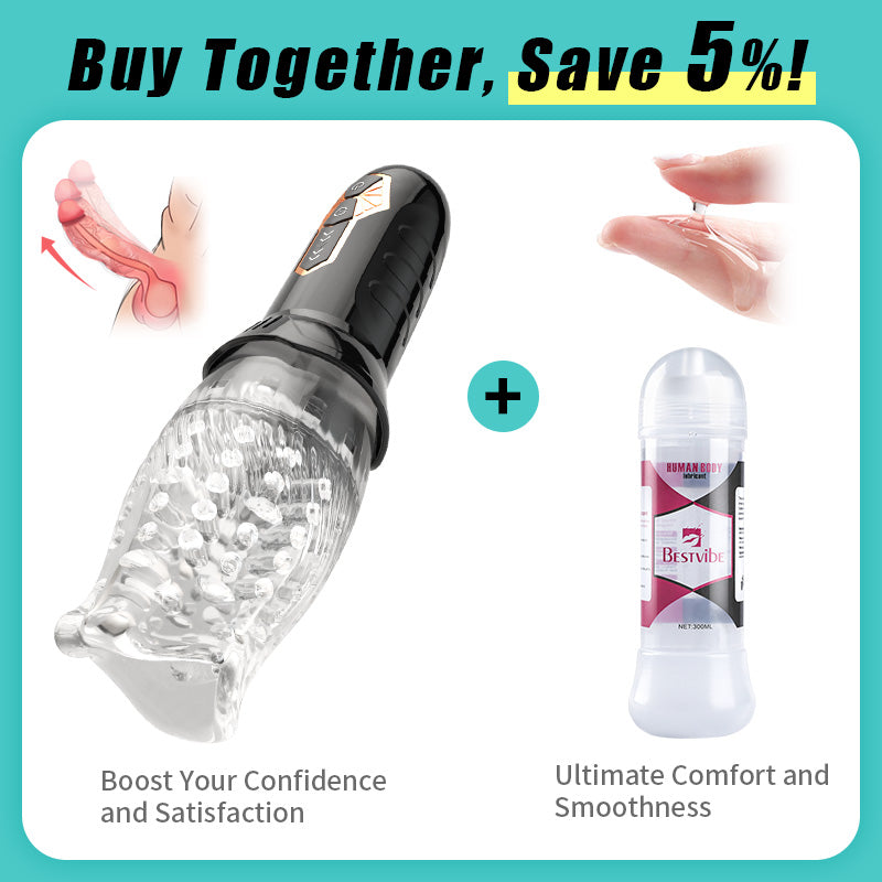 【FREE SHIPPING】- TORNADO-Gawk Gawk 5 Rotating ＆10 Vibrating Sex Toys for Men Oral Sex Male Masturbators