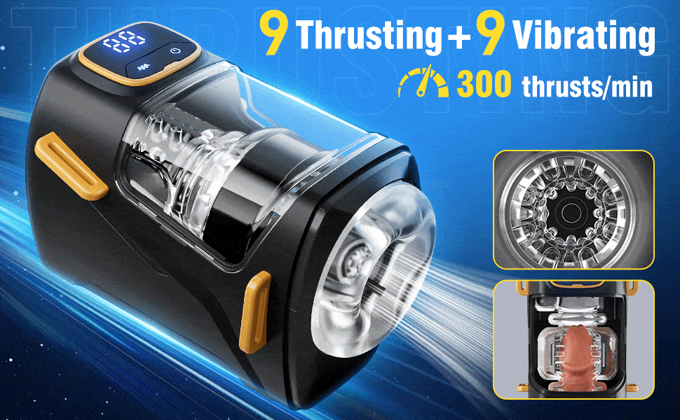 DeepRide X - Wearable Male Stroker Thrusting 300 Thrusts/Min Masturbation Cup