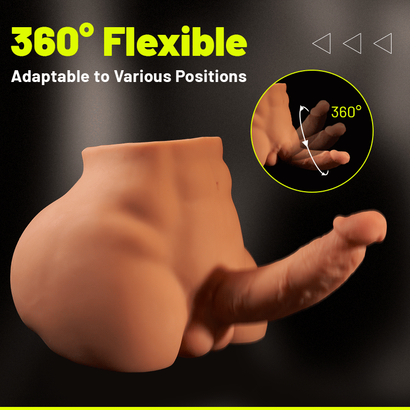 Unisex Doll Huge & Flexible Dildo with Abdominal Muscles and Tight Anal for Solo Couples Sex Fun