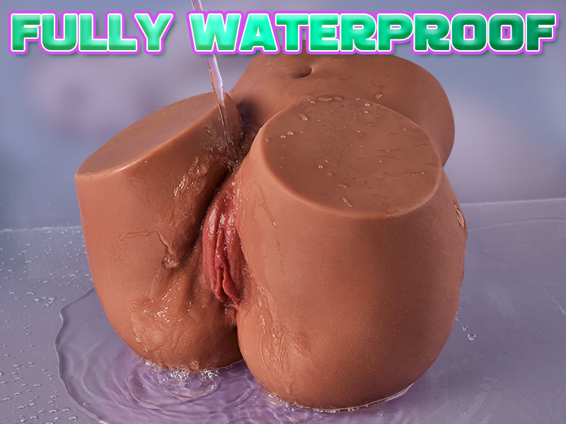 【1:1 Lifelike Double Channel】Brown Skin 16lbs 1:1 Lifelike Double Channel Big Plump Ass With Elasticity