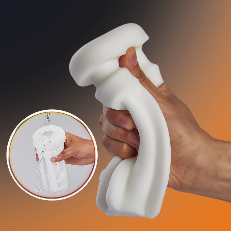 [5.7 IN Depth] 6 IN 1-10 Vibrating & Thrusting Fleshlight 4 Sucking Sex Toy Male Maturbator