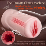 【Realistic Vaginal】Vacuum Momoka 5 Suction  5 Vibration Realistic Vaginal Electric Masturbator