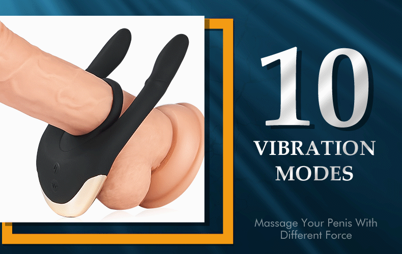 Electric Shock Vibrating Cock Ring