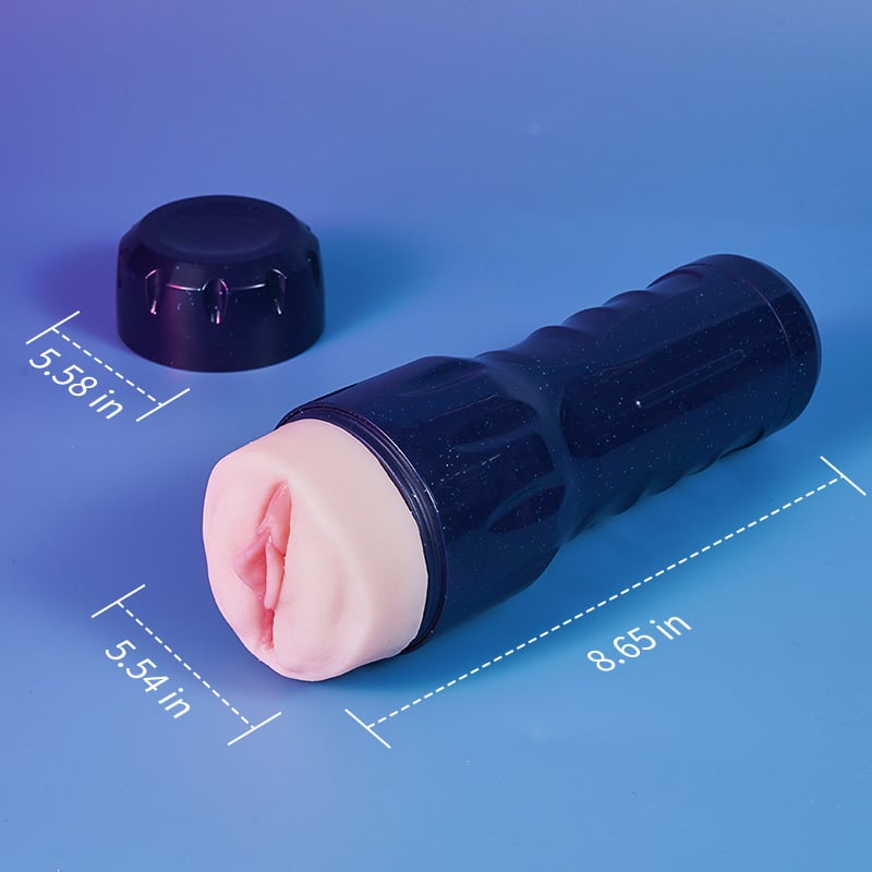 Midnight Blue 7 Vibration Male Masturbator Sex Toys For Men