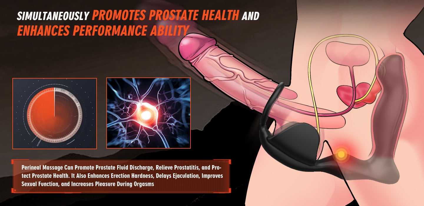 Elysium - 10 Vibrating 42°C Heating Prostate & Perineal Massager