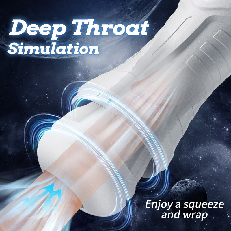 3 Sucking and Vibrating Masturbator Electric Pocket Pussy Male Stroker Toy