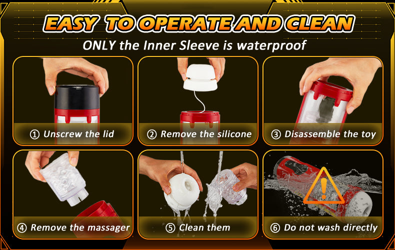 Stepless Adjusting Thrusting Rotating Male Masturbator with Visible Channel