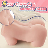 Sylvia 3.6Lb 10 Vibrating Realistic Butt with Life-like Boobs Vagina Anal Male Masturbator