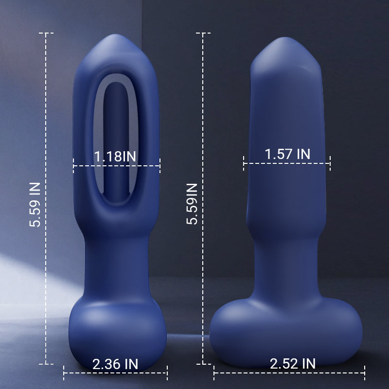 Karrot 10 Tapping 10 Vibrating Pointed Design Anal Toy with Remote Control