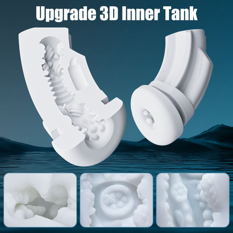 [5.91 IN Depth] Intimimate 5 Suction 9 Vibrations Masturbator Cup Male Masturbators