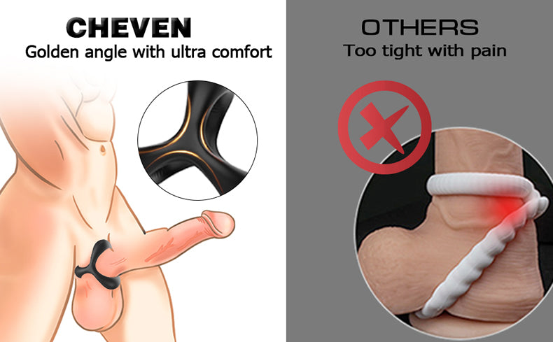 TRIANGLE Silicone Cock Ring For Men Erection