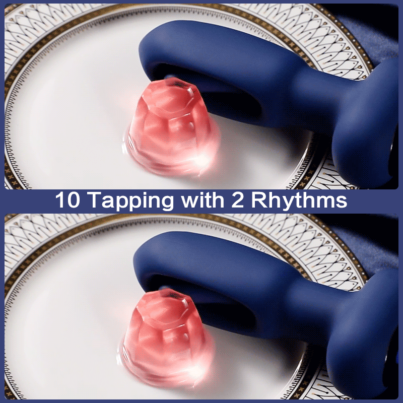 Karrot 10 Tapping 10 Vibrating Pointed Design Anal Toy with Remote Control