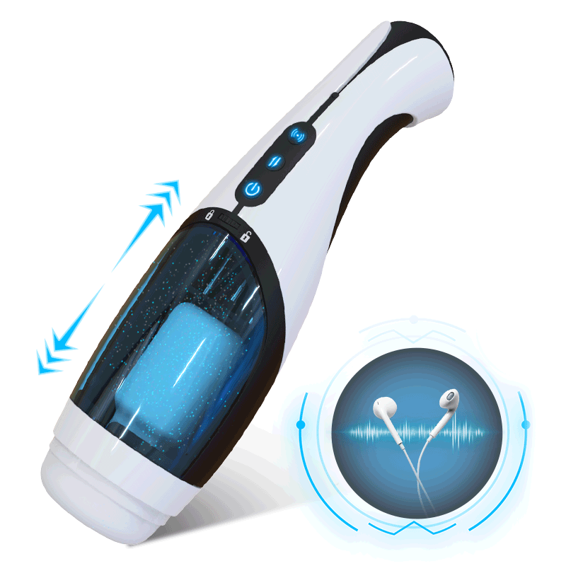 Automatic 4 Telescopic Vagina Masturbator with Voice Mode