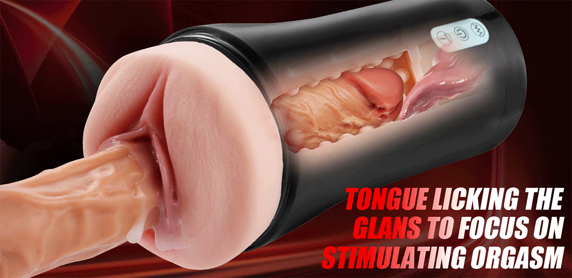 Lifelike Vaginal Entrance Thrusting Vibrating Vocal Masturbator