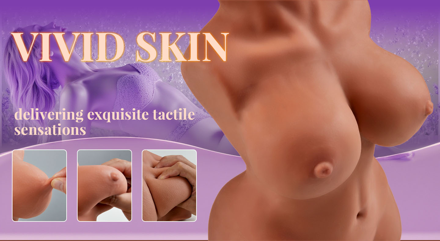 【Free Lube！！】10.7 lbs Brown Teardrop Boobs Realistic Masturbator