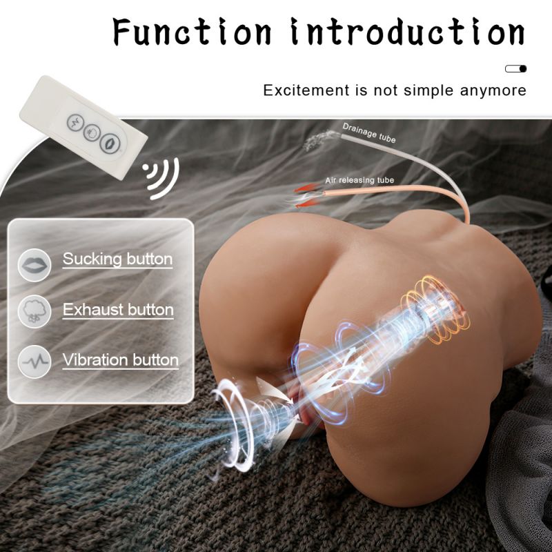 Heavenly Hips 13.4 lbs Suckting and Vibrating Lifelike Butt Masturbator