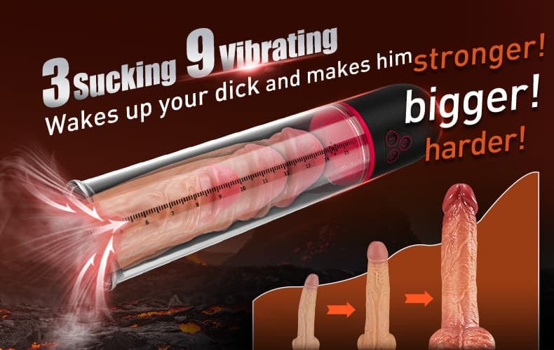 DREAMER Vibration 9 Mode Suction Penis Pump