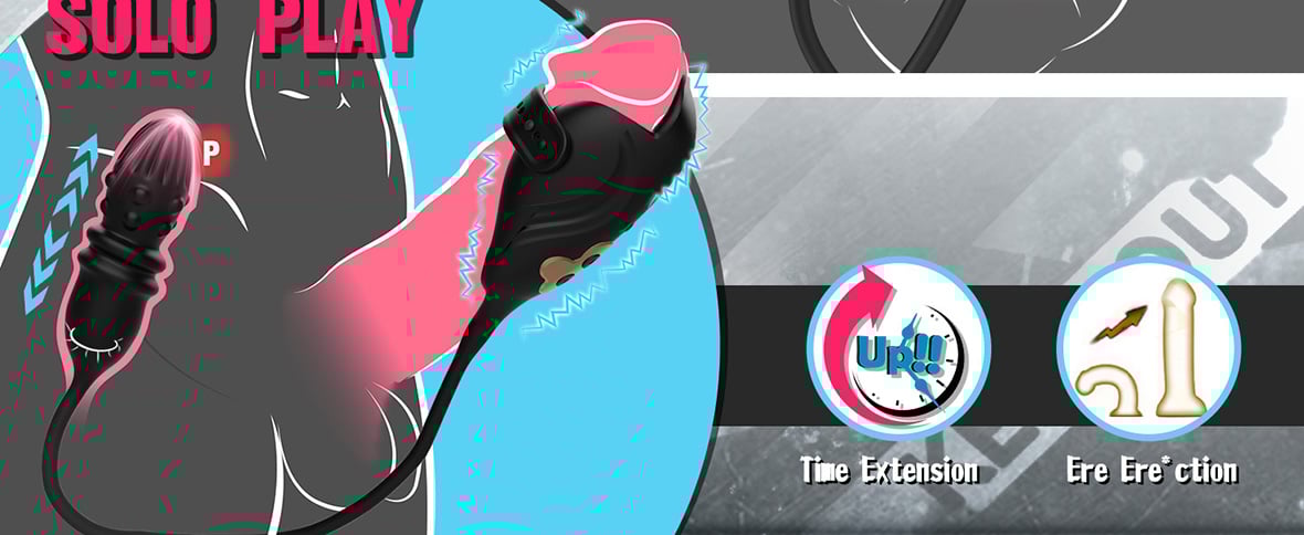 【Free Shipping!】Asher Thrusting Prostate Massager Vibrating Penis Vibrator Couple Play Anal Toys