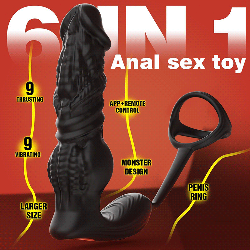 【Strong Strike】Upgrade APP Fast Thrusting 6-in-1 Prostate Massager with Remote Control