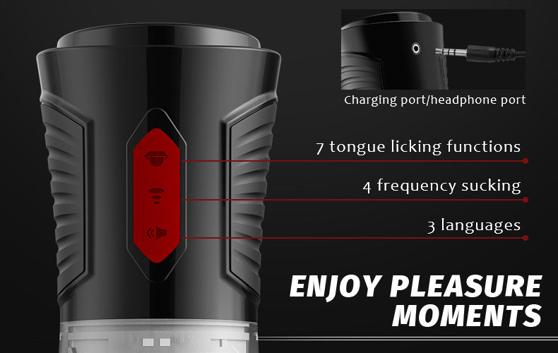 Nalini 4 Sucking Modes & 7 Tongue Licking Male Masturbator
