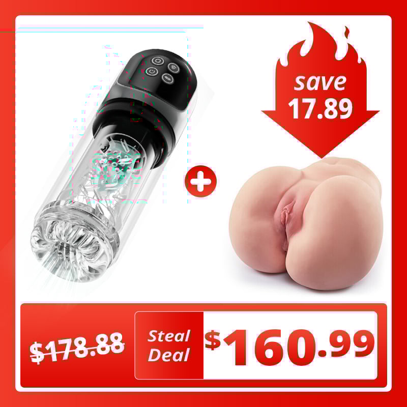 【Endurance Training】 Night Elf 7 Rotation Suction Vacuum Pumps Masturbator Pocket Pussy Adult male sex toys