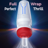 [6.35 IN Depth] F01 Valkyrx 6 Suction 9 Vibration Red Lip Extra Weight Inner Sleeve Masturbators