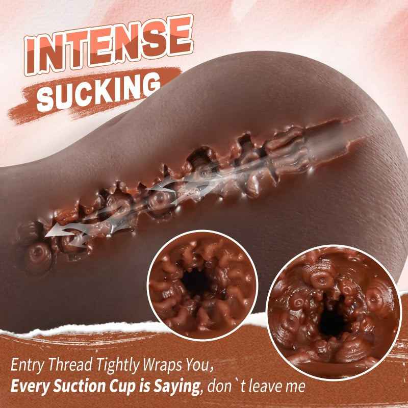Elowen Realistic Butt Chocolate Anal Male Masturbator 4.5 LBS