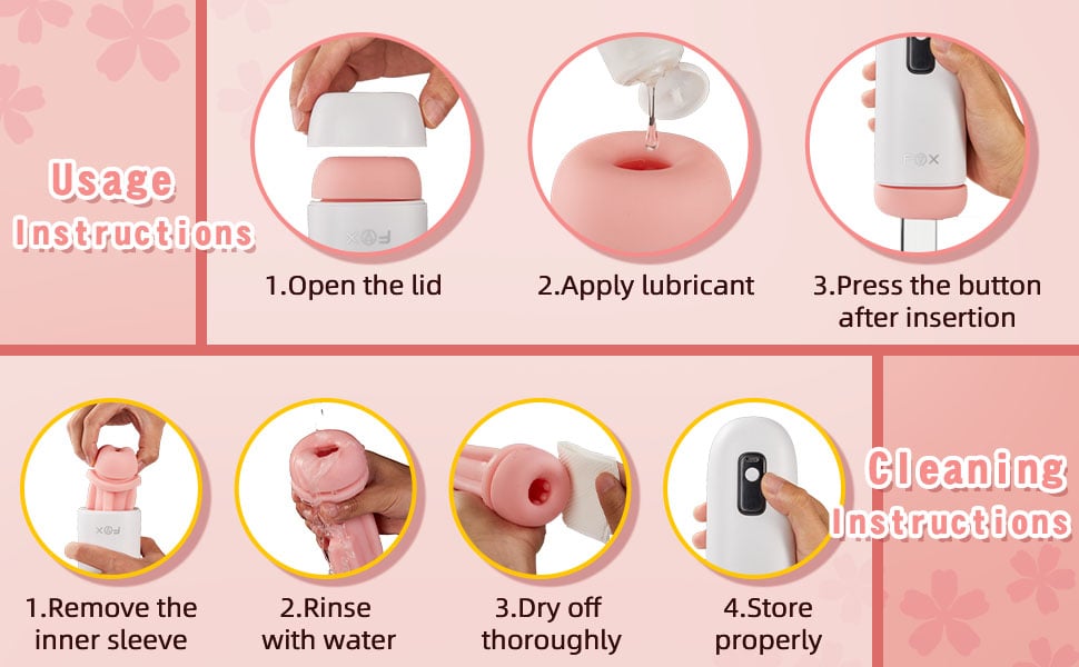 Little Fox 8 Vibration Voice Function Masturbator