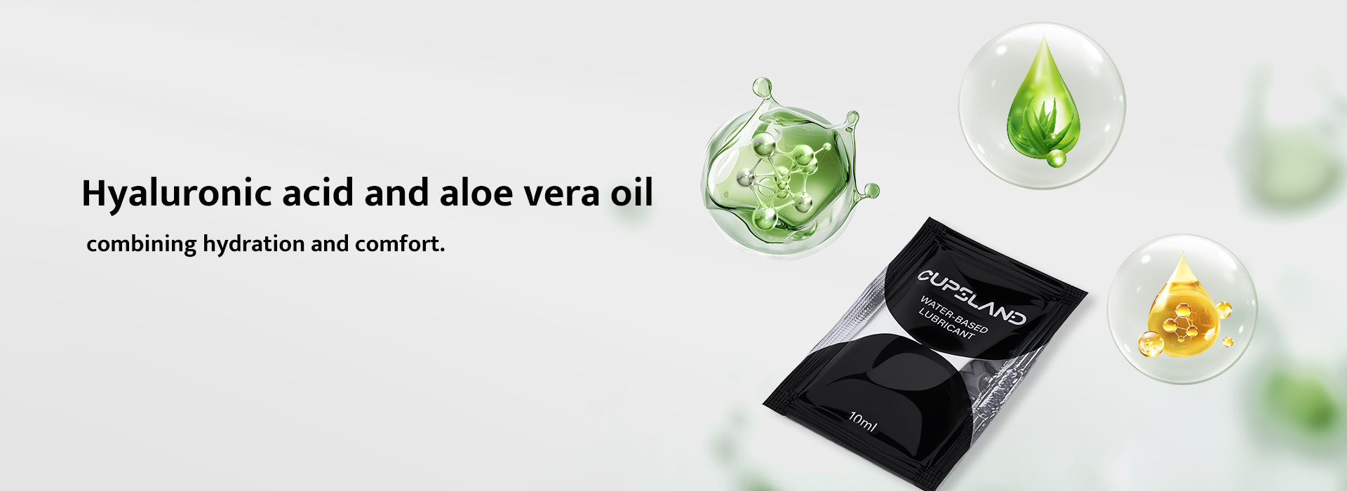 Portable 10-Piece 10x10ml Water-based Lubricant Sachet Box