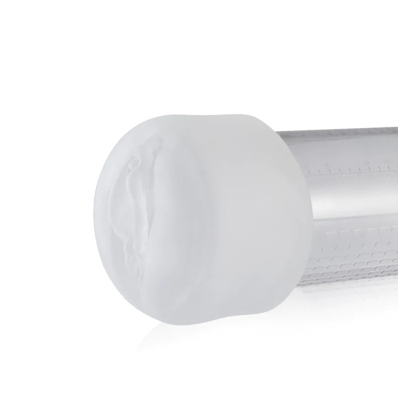 2 in 1 4 Sucking Transparent Penis Enlargement Pump with Lifelike Sleeve