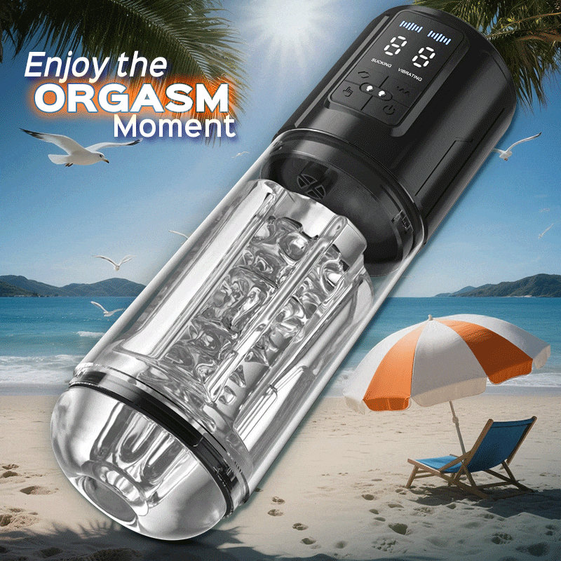 The Stamina Beast 9 Vibration & Sucking Automatic Male Masturbator Blowjob Stroker Male Sex Toy