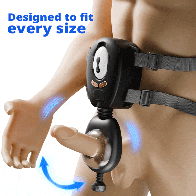 [Time-Limited Offer] Fits all sizes LustGear Belt-Driven Wearable Penis Massager Best Vibe Male Masturbator