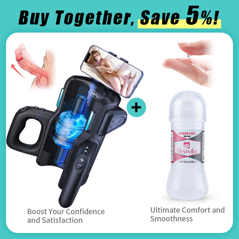Leten 10 Thrusting High-speed Motor Masturbator with Phone Holder Male Sex Toys