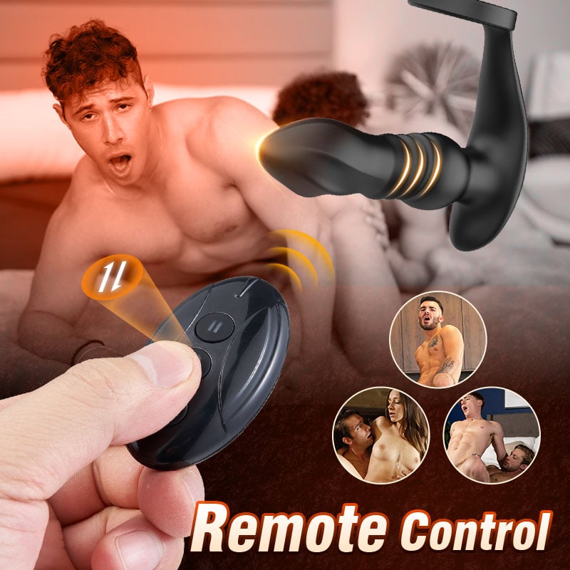 THOR 7 Thrusting & Vibrating Prostate Massager with Double Cock Rings