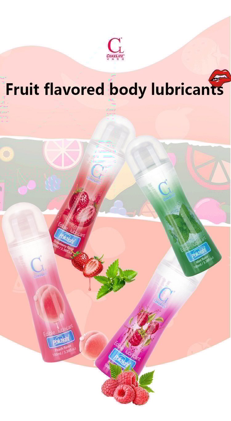 Fruits Flavor 3.38 Fl Oz Personal Lubricants Water Based Sex lube for Oral Sex Fantasy